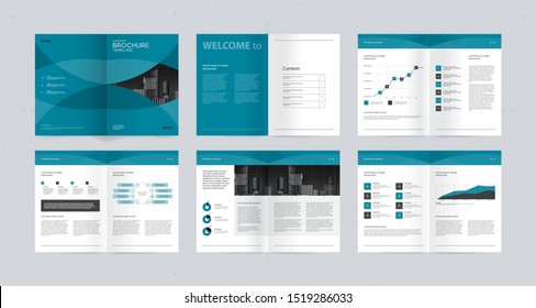 template layout design with cover page for company profile ,annual report , brochures, flyers, presentations, leaflet, magazine,book . and vector a4 size for editable.