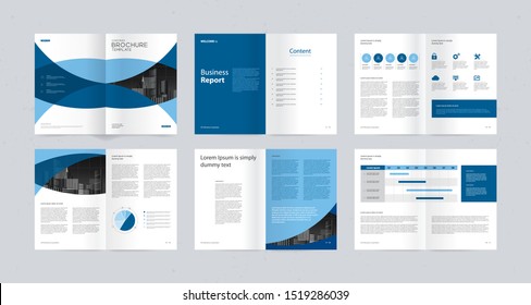 template layout design with cover page for company profile ,annual report , brochures, flyers, presentations, leaflet, magazine,book . and vector a4 size for editable.