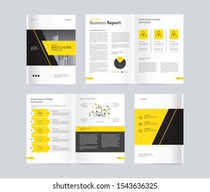 template layout design with cover page for company profile ,annual report , brochures, flyers, presentations, leaflet, magazine,book . and vector a4 size for editable.