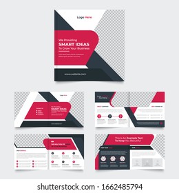 template layout design with cover page for company profile ,annual report , brochures, flyers, presentations, leaflet, magazine,book . and vector A4 size for editable And Colorful Template .