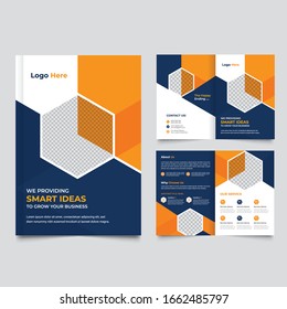 template layout design with cover page for company profile ,annual report , brochures, flyers, presentations, leaflet, magazine,book . and vector A4 size for editable And Colorful Template .