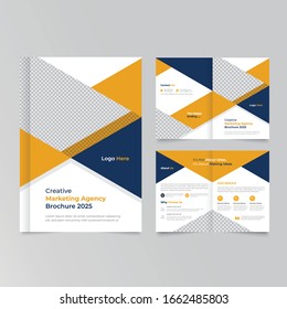 template layout design with cover page for company profile ,annual report , brochures, flyers, presentations, leaflet, magazine,book . and vector A4 size for editable And Colorful Template .