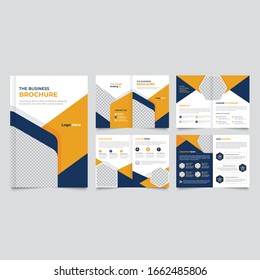 Template Layout Design mit Titelseite für Firmenprofil , Geschäftsbericht , Broschüren, Flyer, Präsentationen, Broschüren, Magazin, Buch . und Vektorillustration A4 Größe für bearbeitbare und farbige Vorlage .
