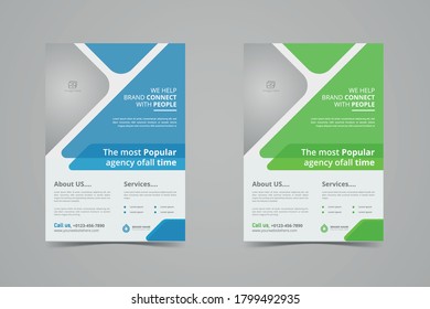 diseño de plantilla con portada para perfil de empresa, informe anual, folletos, folletos, presentaciones, folleto, revista, libro .and a4 size for editable.