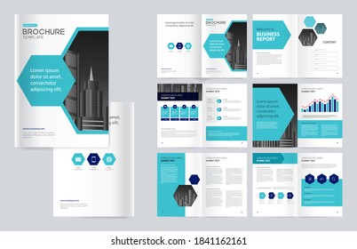 template layout design with cover page for company profile, annual report, brochures, flyers, presentations, leaflet, magazine, book .and a4 size scale for editable.