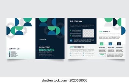 diseño de plantilla con portada para perfil de empresa, informe anual , folletos, folletos, presentaciones, folleto, revista, libro . y tamaño del vector A4 para plantilla editable y colorida.