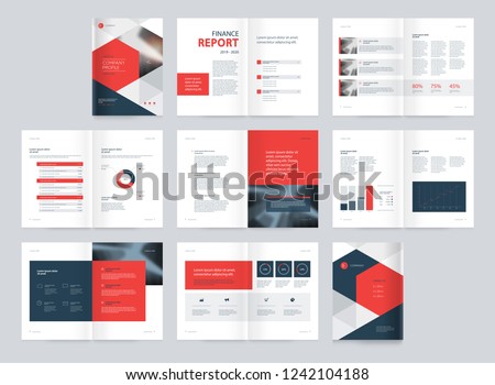 template layout design cover page company stock vector royalty free free layout design