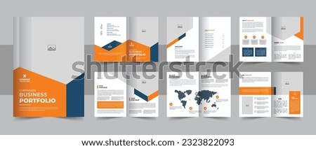 template layout design with cover page for company profile, annual report, brochures, flyers, presentations, leaflet, magazine, book .and a4 size scale for editable