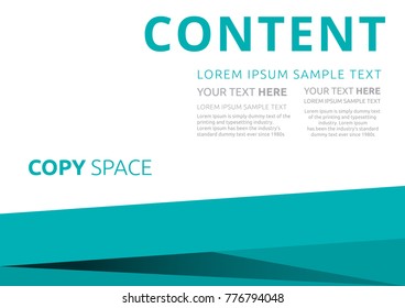 Template layout design, Leaflet advertising, poster, magazine, Brochure and Poster design, Empty copy space, Business Financial for background, Flat style vector illustration artwork design.