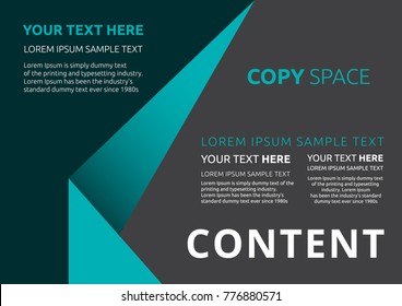 Template layout design, Leaflet advertising, poster, magazine, Brochure and Poster design, Empty copy space, Business Financial for background, Flat style vector illustration artwork design.
