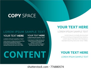 Template layout design, Leaflet advertising, poster, magazine, Brochure and Poster design, Empty copy space, Business Financial for background, Flat style vector illustration artwork design.