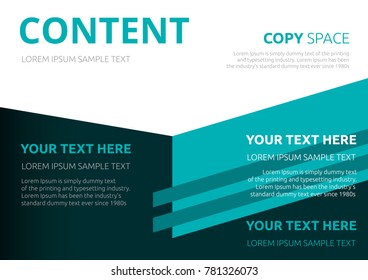 Template layout design, Leaflet advertising, poster, magazine, Brochure and Poster design, Empty copy space, Business Financial for background, Flat style vector illustration artwork design.