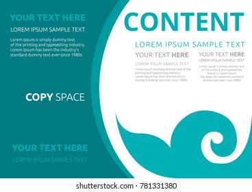 Template layout design, Leaflet advertising, poster, magazine, Brochure and Poster design, Empty copy space, Business Financial for background, Flat style vector illustration artwork design.