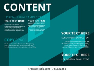Template layout design, Leaflet advertising, poster, magazine, Brochure and Poster design, Empty copy space, Business Financial for background, Flat style vector illustration artwork design.