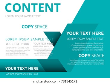 Template layout design, Leaflet advertising, poster, magazine, Brochure and Poster design, Empty copy space, Business Financial for background, Flat style vector illustration artwork design.