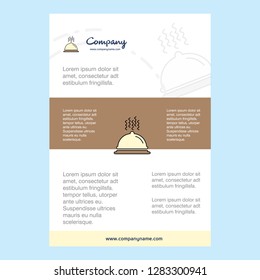 Template layout for Dish comany profile ,annual report, presentations, leaflet, Brochure Vector Background