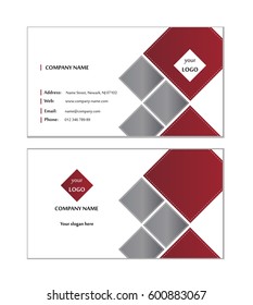 Template layout for elegant business card vector