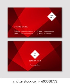 Template layout for elegant business card vector