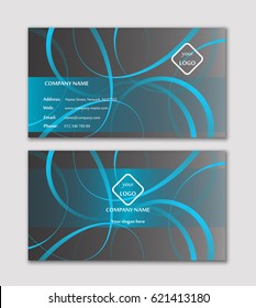 Template layout for elegant business card vector