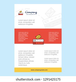 Template layout for Email  comany profile ,annual report, presentations, leaflet, Brochure Vector Background