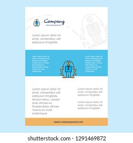 Template layout for Employee  comany profile ,annual report, presentations, leaflet, Brochure Vector Background