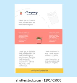 Template layout for Fires comany profile ,annual report, presentations, leaflet, Brochure Vector Background