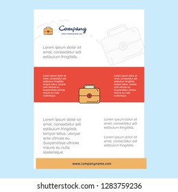 Template layout for First aid box comany profile ,annual report, presentations, leaflet, Brochure Vector Background