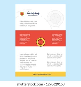 Template layout for Focus  comany profile ,annual report, presentations, leaflet, Brochure Vector Background