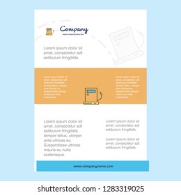 Template layout for Fuel station comany profile ,annual report, presentations, leaflet, Brochure Vector Background