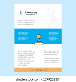 Template layout for Gear box comany profile ,annual report, presentations, leaflet, Brochure Vector Background