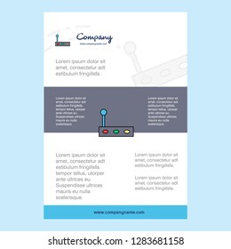 Template layout for Gear box comany profile ,annual report, presentations, leaflet, Brochure Vector Background