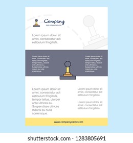 Template layout for Gear box comany profile ,annual report, presentations, leaflet, Brochure Vector Background