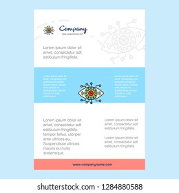 Template layout for Gear eye comany profile ,annual report, presentations, leaflet, Brochure Vector Background