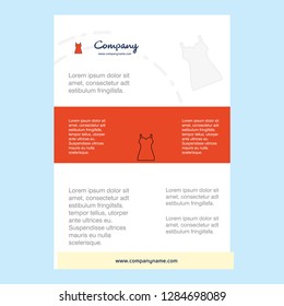Template layout for Girls skirt comany profile ,annual report, presentations, leaflet, Brochure Vector Background