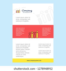 Template layout for Graph comany profile ,annual report, presentations, leaflet, Brochure Vector Background