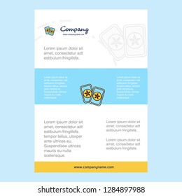 Template layout for Halloween cards  comany profile ,annual report, presentations, leaflet, Brochure Vector Background