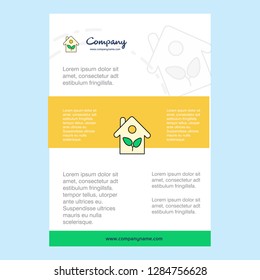 Template layout for House comany profile ,annual report, presentations, leaflet, Brochure Vector Background