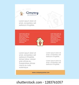 Template layout for House location comany profile ,annual report, presentations, leaflet, Brochure Vector Background