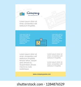 Template layout for Id card comany profile ,annual report, presentations, leaflet, Brochure Vector Background