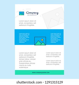 Template layout for Image  comany profile ,annual report, presentations, leaflet, Brochure Vector Background