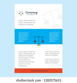 Template layout for Libra  comany profile ,annual report, presentations, leaflet, Brochure Vector Background