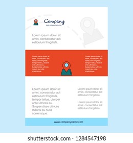 Template layout for Location  comany profile ,annual report, presentations, leaflet, Brochure Vector Background