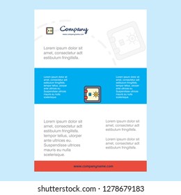 Template layout for Locker comany profile ,annual report, presentations, leaflet, Brochure Vector Background