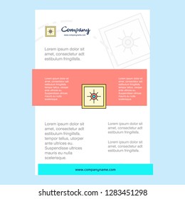 Template layout for Locker  comany profile ,annual report, presentations, leaflet, Brochure Vector Background