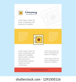 Template layout for Locker comany profile ,annual report, presentations, leaflet, Brochure Vector Background