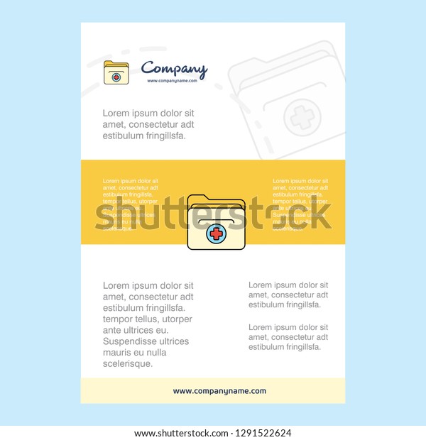 Template layout for Medical folder  comany\
profile ,annual report, presentations, leaflet, Brochure Vector\
Background