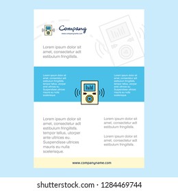 Template layout for Music player comany profile ,annual report, presentations, leaflet, Brochure Vector Background