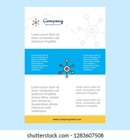 Template layout for Network  comany profile ,annual report, presentations, leaflet, Brochure Vector Background
