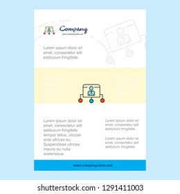 Template layout for Network comany profile ,annual report, presentations, leaflet, Brochure Vector Background