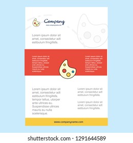 Template layout for Paint tray comany profile ,annual report, presentations, leaflet, Brochure Vector Background